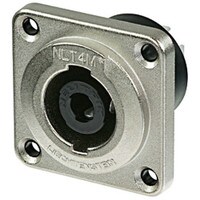 Neutrik NLT4MP speakON STX 4 Pole Male Chassis Connector Metal Housing
