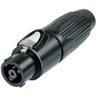 Neutrik NLT8XX-BAG speakON STX 8 Pole Female Cable Connector Black-Chrome Metal Housing