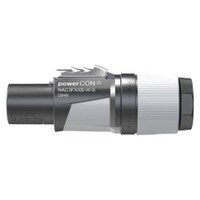 Neutrik NAC3FXXB-W-S powerCON XX Series Cable End Power Out Gray 6-12mm Small Chuck