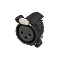 Neutrik NC3FAH2 XLR 3 Pin Panel Mount Female PCB Plastic/Gold