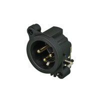 Neutrik NC3MAAH XLR 3 Pin Male PCBH Panel Mount Connector Gold