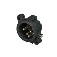 Neutrik NC3MAAH-1 XLR 3 Pin Male PCBH Panel Mount Connector Gold