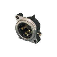 Neutrik NC3MBH XLR 3-Pin Male PCBH Mount Connector Nickel/Gold