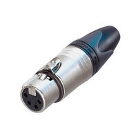 Neutrik NC4FXX 4 Pin Female Cable Connector Nickel/Silver