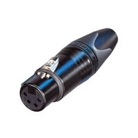 Neutrik NC4FXX-BAG 4 Pin Female Cable Connector Black/Silver