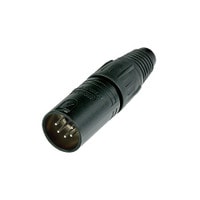 Neutrik NC5MX-BAG 5 Pin Male Cable Connector Black/Silver