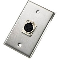 Neutrik 103F Loudspeaker Connector Wallplate Single NC3FD-L-1