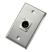 Neutrik 103F Loudspeaker Connector Wallplate Single NC3FD-L-1
