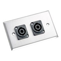 Neutrik 204L Loudspeaker Connector Wallplate Single NL4MP