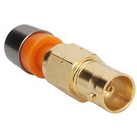 F-Conn Gold BNC For Wall Plate System RGB 24-26 Ga. 6 Pcs.