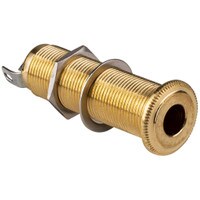 Switchcraft 152 1/4&quot; Stereo Thick Panel Mount Jack Female Brass Finish