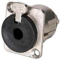 Switchcraft E111L 1/4&quot; Mono Locking EH Panel Mount Connector Nickel/Black