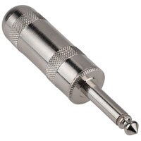 Switchcraft 184 1/4&quot; Mono Cable Mount Plug for Large Cables - 0.380&quot; Cable Entry