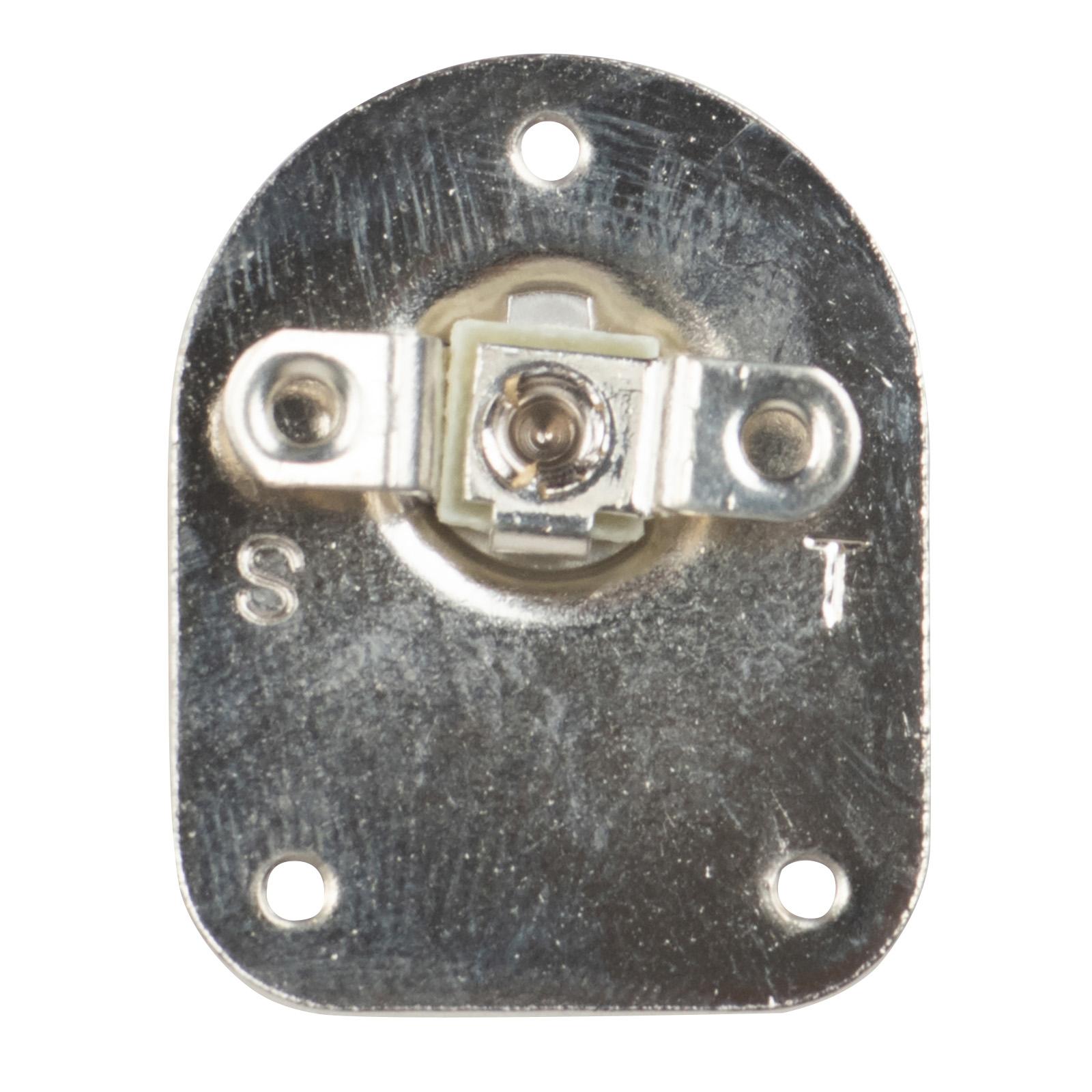Switchcraft 228 1/4" Mono Cable Mount Male Plug – Shielded, Solder Terminals