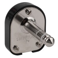 Switchcraft 227 1/4&quot; Mono Cable Mount Male Flat Plug with Solder Contacts