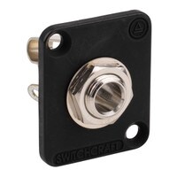 Switchcraft E11B 1/4&quot; Mono EH Panel Mount Jack Black