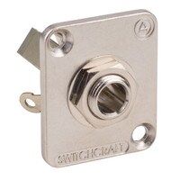Switchcraft E12B 1/4&quot; Stereo EH Panel Mount Jack Nickel