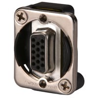 Switchcraft EHHD15FF 15-Pin D-sub (HD15) Female EH Panel Mount Connector with 4-40 Screws