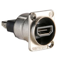 Switchcraft EHHDMI2 HDMI Feedthru EH Panel Mount Connector Silver with 4-40 screws