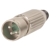 Switchcraft AAA3MZ 3 Pin XLR Male Silver Pins Nickel