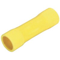 (12-10) Butt Splice Crimp Terminal Yellow 50 Pcs.