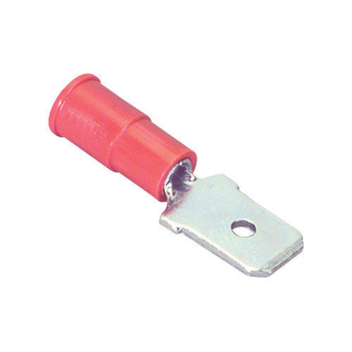 1/4" (2218) Male Disconnect Crimp Terminal Red 50 Pcs.