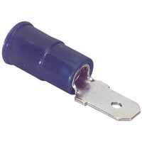 3/16&quot; (16-14) Male Disconnect Crimp Terminal Blue 50 Pcs.