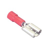 1/4&quot; (22-18) Female Disconnect Crimp Terminal Red 50 Pcs.