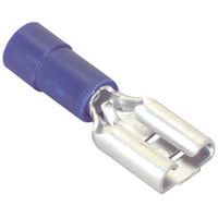 1/4&quot; (16-14) Female Disconnect Crimp Terminal Blue 50 Pcs.