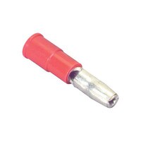 5/32&quot; (22-18) Male Bullet Crimp Terminal Red 50 Pcs.