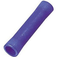 Insulated Butt Splice Crimp Terminal Connector Blue (16-14) 100 Pcs.