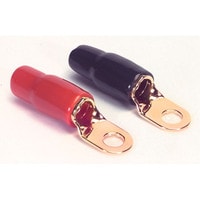 Gold Ring Crimp Terminal 2 AWG 5/16&quot; 2 Pair