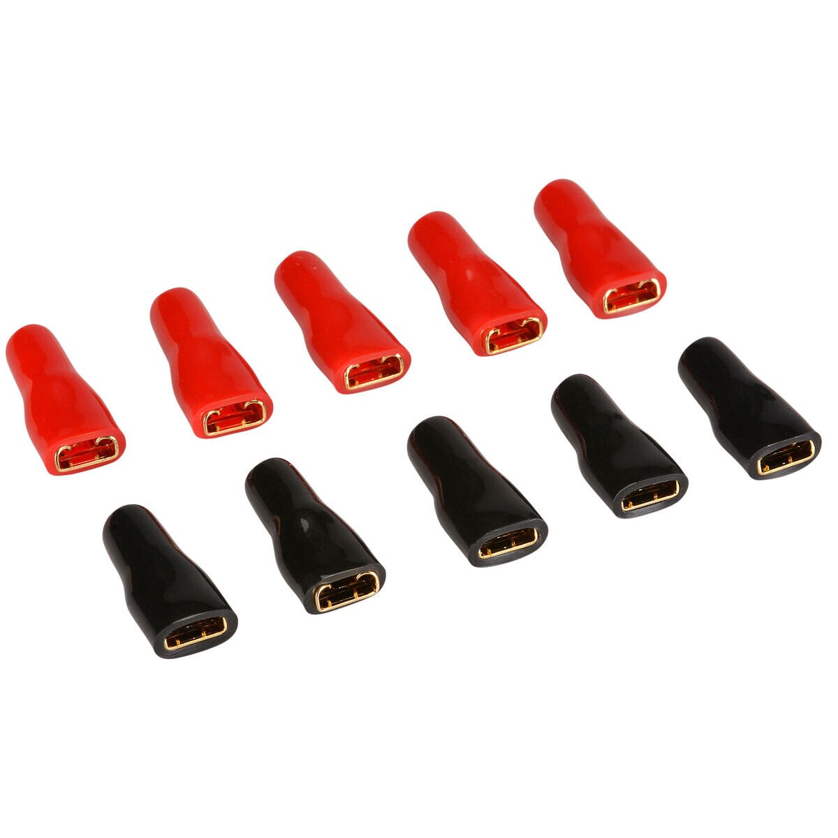 Gold 12 AWG 1/4" Female Disconnect 5 Pair