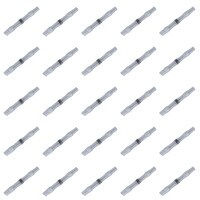 Heat Shrink Insulated Waterproof Solder Butt Connectors (26-24 AWG) White 25-Pack