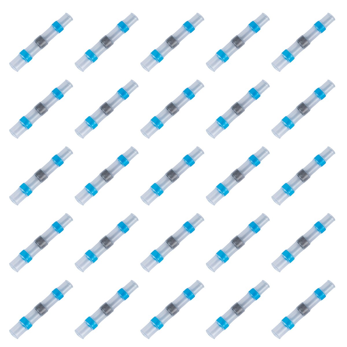 Heat Shrink Insulated Waterproof Solder Butt Connectors 16 14 Awg Blue 25 Pack Heat Shrink Insulated Waterproof Solder Butt Connectors 16 14 Awg Blue 25 Pack