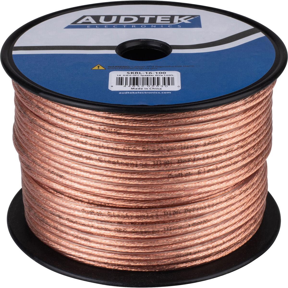 JSC Wire 100 ft 16 AWG Flat Speaker Wire USA 