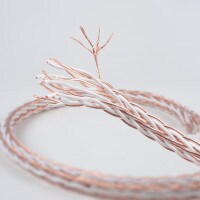 Audtek Pure Copper Audiophile-Grade 16 Core Interlaced Braided OFC Hi-Fi Speaker Wire 11 AWG 1 ft.