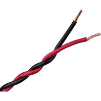 Audtek 1 ft. 16 AWG Stranded OFC Twisted Pair Speaker Cabinet Hookup Wire Red/Black