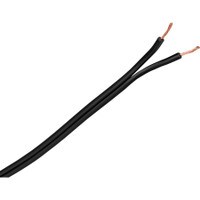 Zip / Lamp Cord 18/2 SPT-1 Wire Black 100 ft.