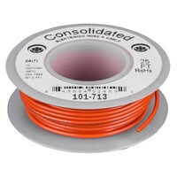 Consolidated Stranded 24 AWG Hook-Up Wire 25 ft. Orange UL Rated