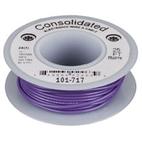 Consolidated Stranded 24 AWG Hook-Up Wire 25 ft. Violet UL Rated