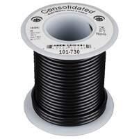 Consolidated Stranded 16 AWG Hook-Up Wire 25 ft. Black UL Rated