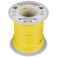 Consolidated Stranded 16 AWG Hook-Up Wire 25 ft. Yellow UL Rated