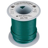 Consolidated Stranded 16 AWG Hook-Up Wire 25 ft. Green UL Rated