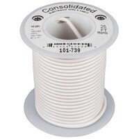Consolidated Stranded 16 AWG Hook-Up Wire 25 ft. White UL Rated