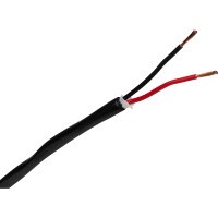 16AWG 2C High Strand Bare Copper Direct Burial UV Rated Speaker Wire Black 500 ft.