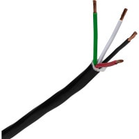 14AWG 4C High Strand Bare Copper Direct Burial UV Rated Speaker Wire Black 500 ft.