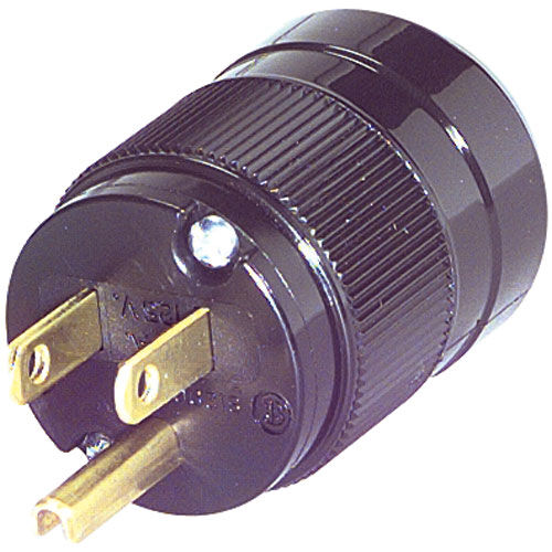Plug Blade Marinco 5266BL NEMA 5-15 Straight Blade Power Plug 15A 125V