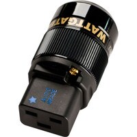 Wattgate 350i AU HC Black High Current Gold Plated Audio Grade IEC Connector
