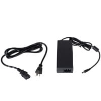 24 VDC 5A Switching Power Supply with 2.5 x 5.5mm Tip + Plug and Grounded AC Cable